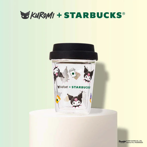 Starbucks Hong Kong - KUROMI + Starbucks 10oz Double Wall Glass with lid
