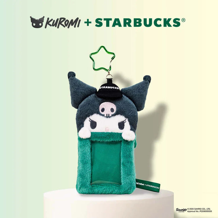 Starbucks Hong Kong - KUROMI + Starbucks Coffee Barista Style Plush - Plush Card Case (Pre Order, Ship Out Date: Feb 2026)