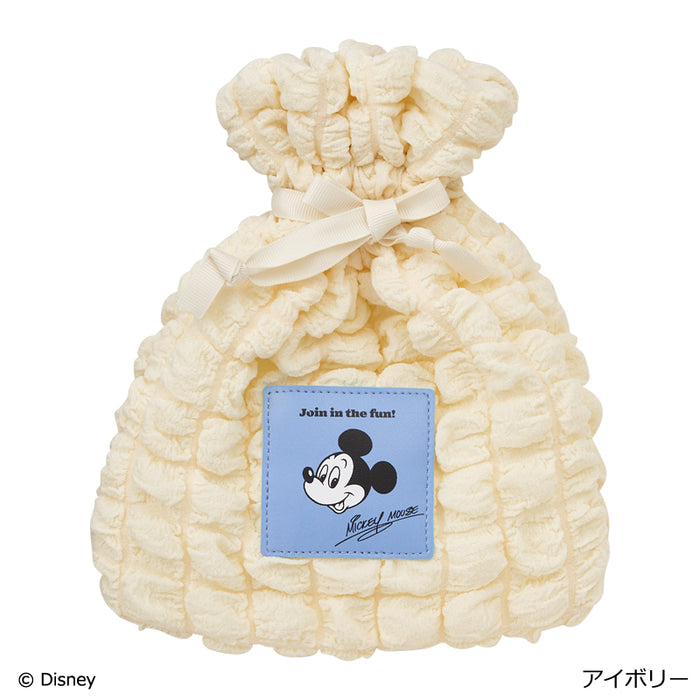Japan Exclusive - "Hang Out with Disney Pals" Collection x Mickey Mouse Drawsting Pouch (Color:Ivory)