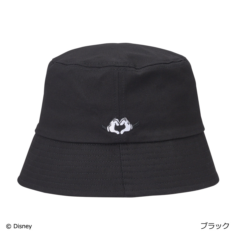 Japan Exclusive - "Hang Out with Disney Pals" Collection x Mickey Mouse Twill Bucket Hat (Color: Black)