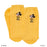 Japan Exclusive - "Hang Out with Disney Pals" Collection x Mickey Mouse Ribbed Embroidered Socks (Color: Yellow)