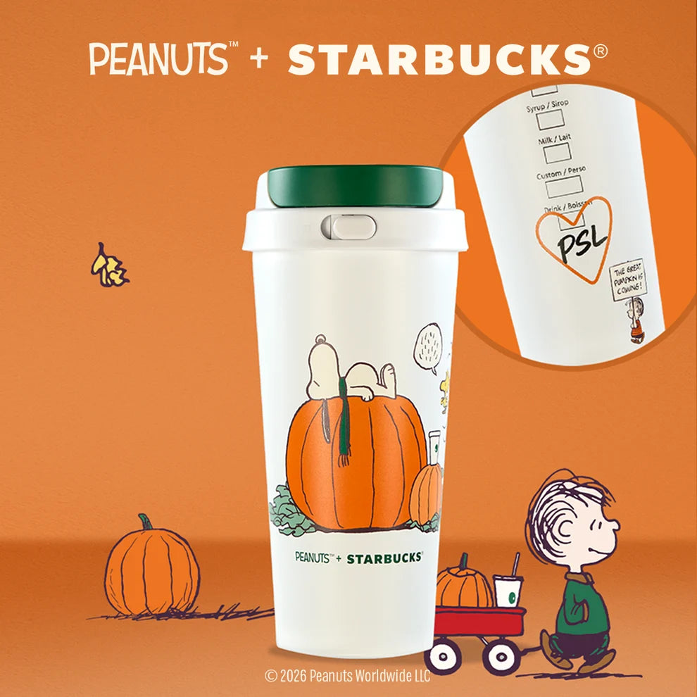Starbucks Hong Kong - 2026 PEANUTS™ + STARBUCKS® Collection x Great Pumpkin™ 16oz Stainless Steel Tumbler