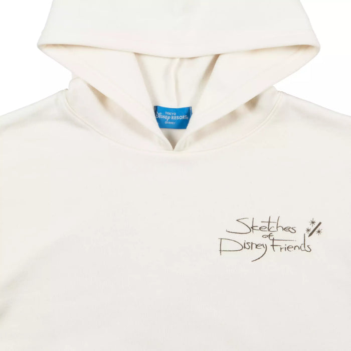 TDR - Sketches of Disney Friends Collection x Mickey & Pluto Running Pullover Hoodie for Adults