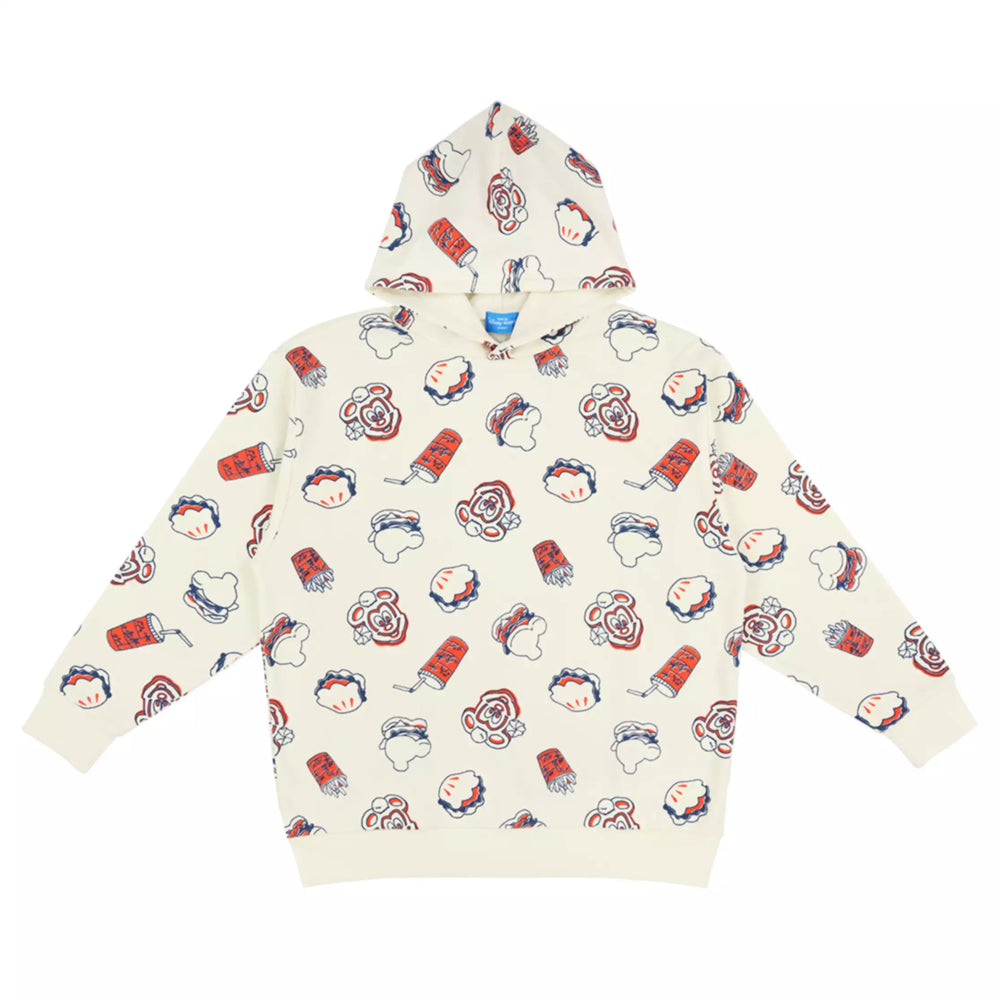 TDR -  Tokyo Disney Resort Food Theme All Over Print Pullover Hoodie for Adults (Release Date: Nov 14, 2024)