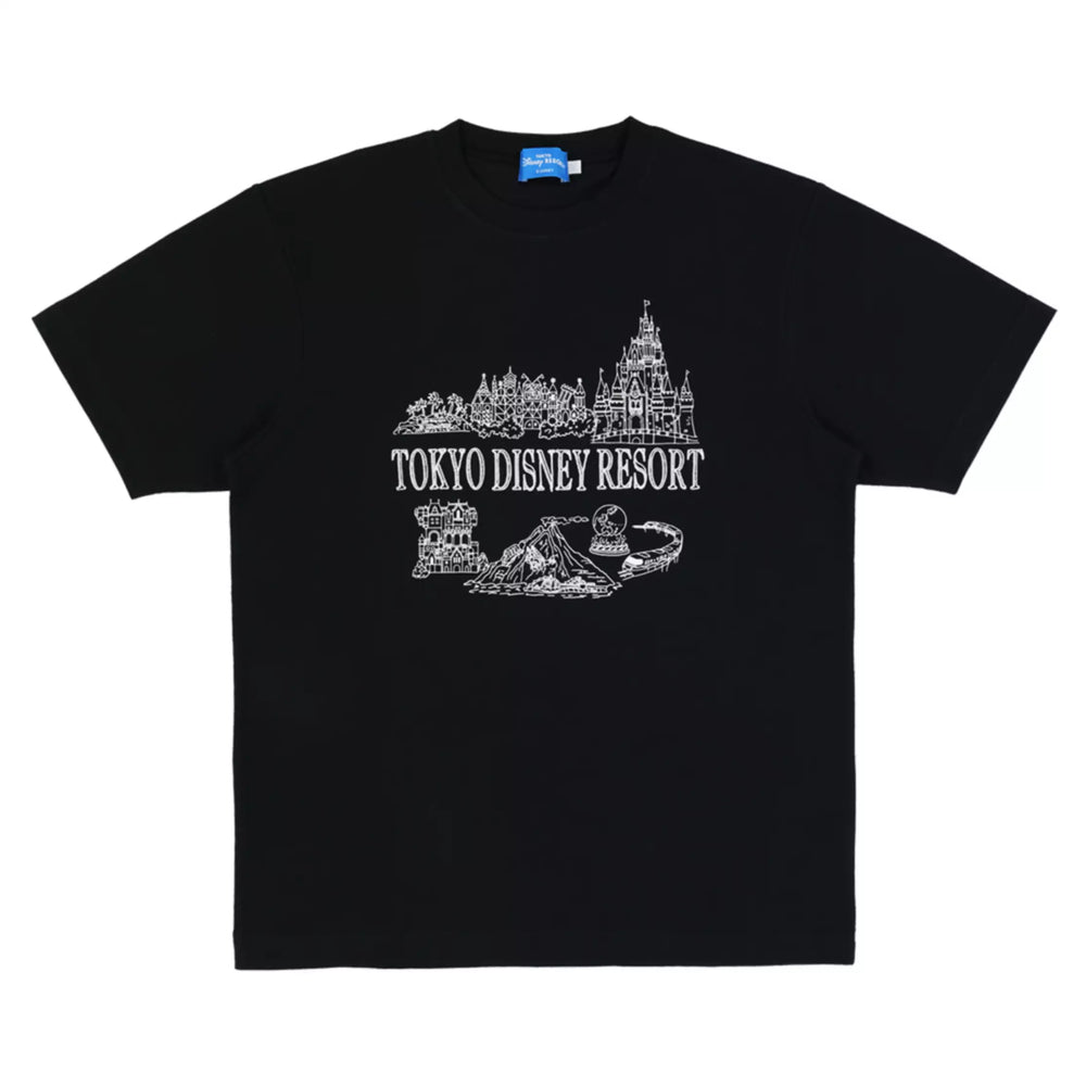 TDR - Tokyo Disney Resort Wordings with Different Attractions T Shirt for Adults (Release Date: May 22, 2025)