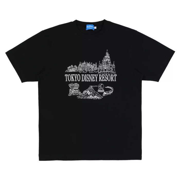 TDR - Tokyo Disney Resort Wordings with Different Attractions T Shirt for Adults (Release Date: May 22, 2025)