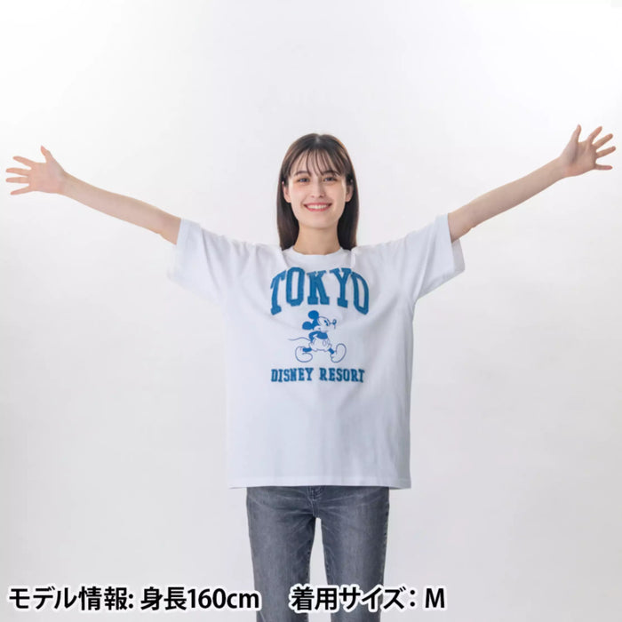 TDR - Mickey Mouse with "Tokyo Disney Resort" Denim Logo T Shirt for Adults (Release Date: June 19 , 2025)