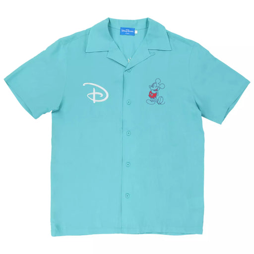 TDR - Tokyo Disney Resort & Park Icon Embroidered Shirt for Adults Color: Blue (Release Date: Jun 5, 2025)
