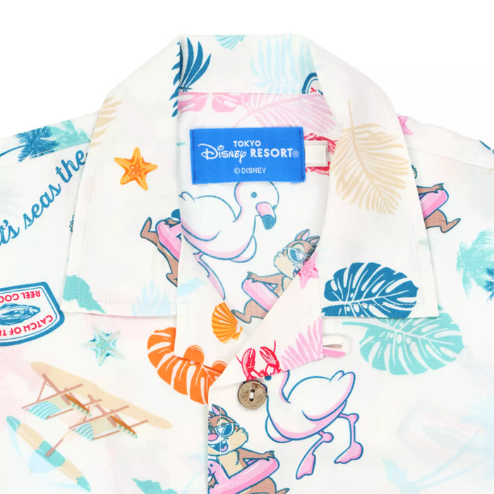 TDR - Mickey & Friends "SUNNY SUNNY Summer" Collection x Chip & Dale All Over Print Shirt for Kids (Release Date: Jun 5. 2025)