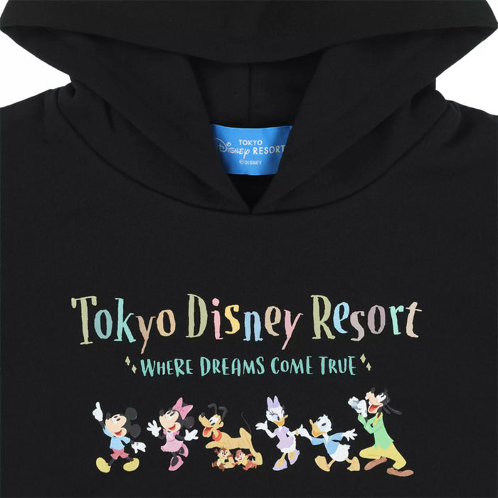TDR - Mickey & Friends "Tokyo Disney Resort Where Dreams Come True" Pullover Hoodies for Kids Color: Black (Release Date: Oct 2, 2025)