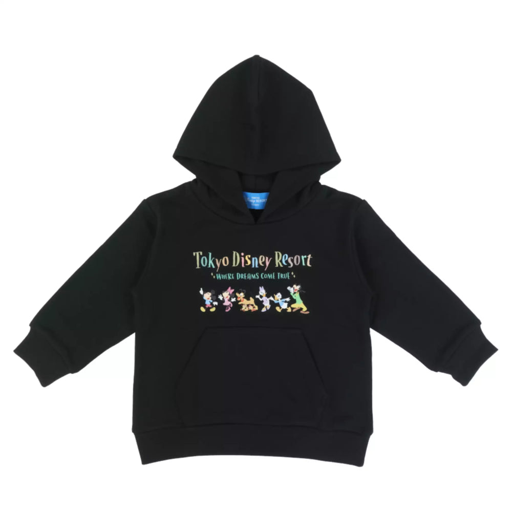 TDR - Mickey & Friends "Tokyo Disney Resort Where Dreams Come True" Pullover Hoodies for Kids Color: Black (Release Date: Oct 2, 2025)