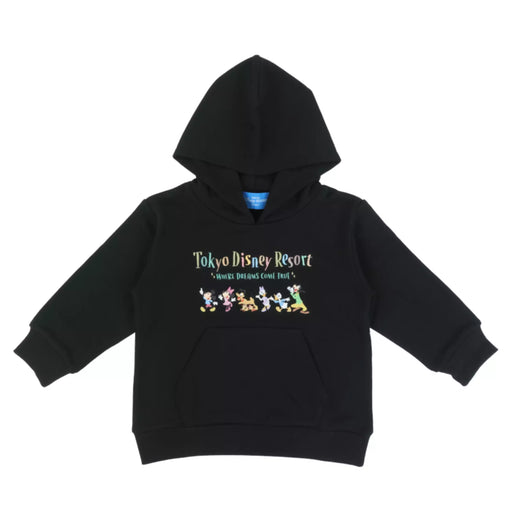TDR - Mickey & Friends "Tokyo Disney Resort Where Dreams Come True" Pullover Hoodies for Kids Color: Black (Release Date: Oct 2, 2025)