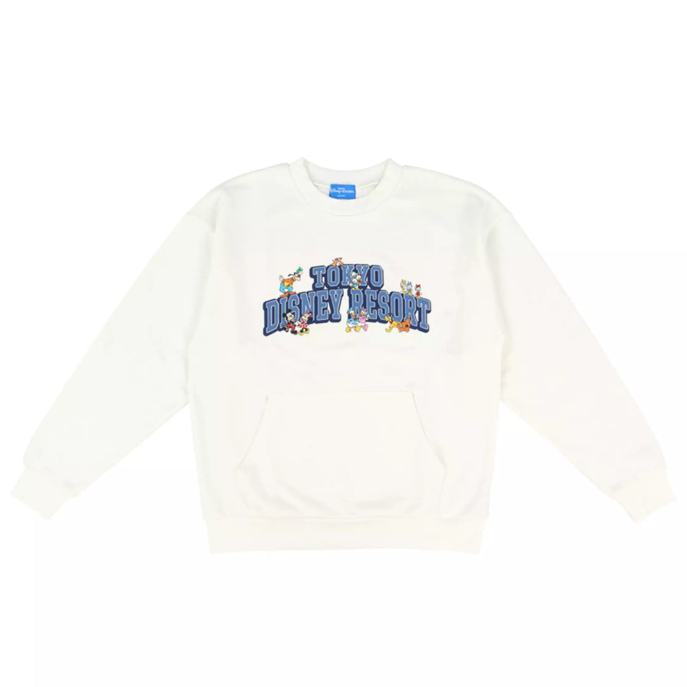 TDR - Mickey & Friends & Tokyo Disney Resort" Wordings Pullover Sweatshirt for Adults (Release Date: Oct 16, 2025)