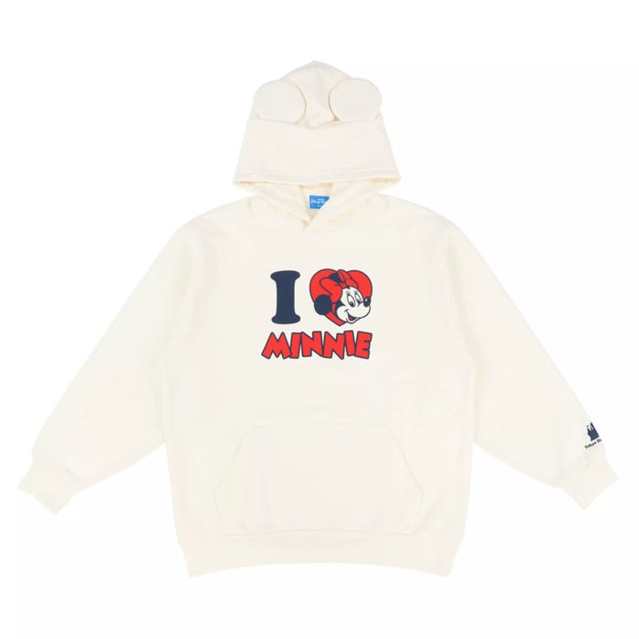 TDR - I love Minnie Mouse Pullover Hoodies with Ears for Adults Color:Pink (Release Date: Oct 2, 2025)