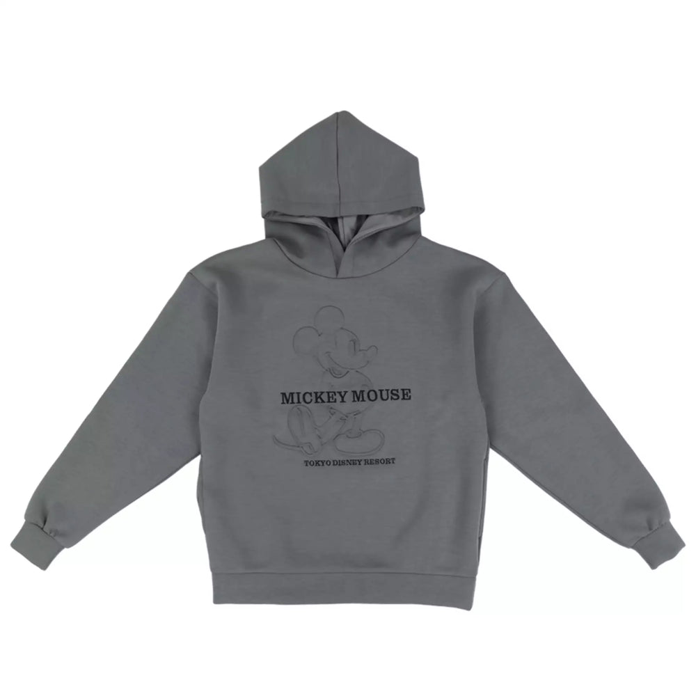 TDR - Mickey Mouse "Embossed" Pullover Hoodies for Adults Color: Grey (Release Date: Oct 2, 2025)