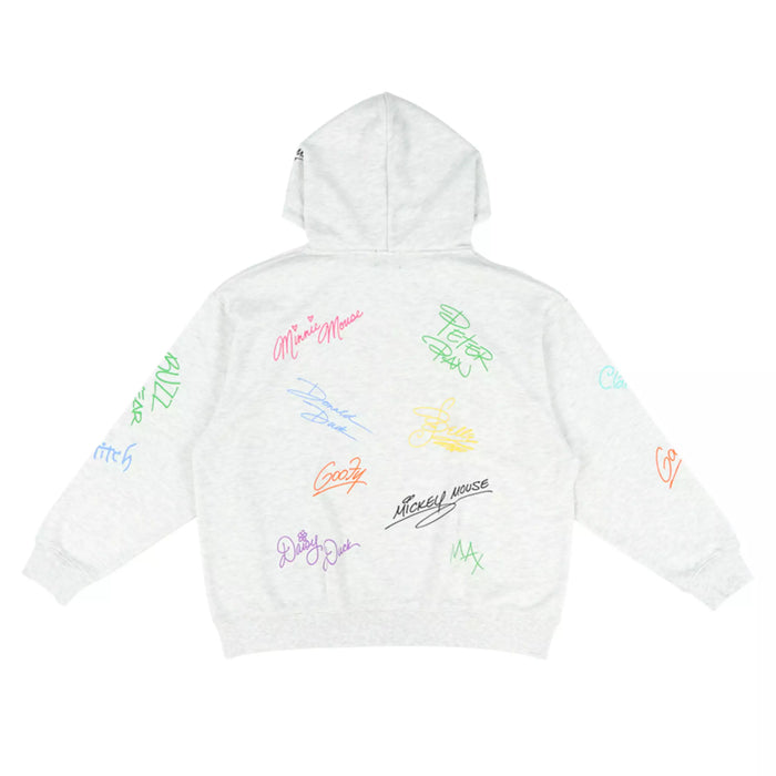 TDR - Mickey & Friends All Over Print "Signatures" Pullover Hoodies for Adults (Release Date: Oct 16, 2025)