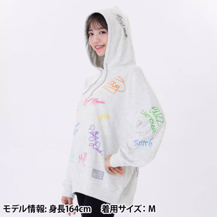 TDR - Mickey & Friends All Over Print "Signatures" Pullover Hoodies for Adults (Release Date: Oct 16, 2025)