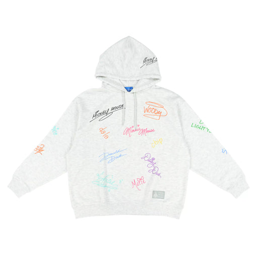 TDR - Mickey & Friends All Over Print "Signatures" Pullover Hoodies for Adults (Release Date: Oct 16, 2025)