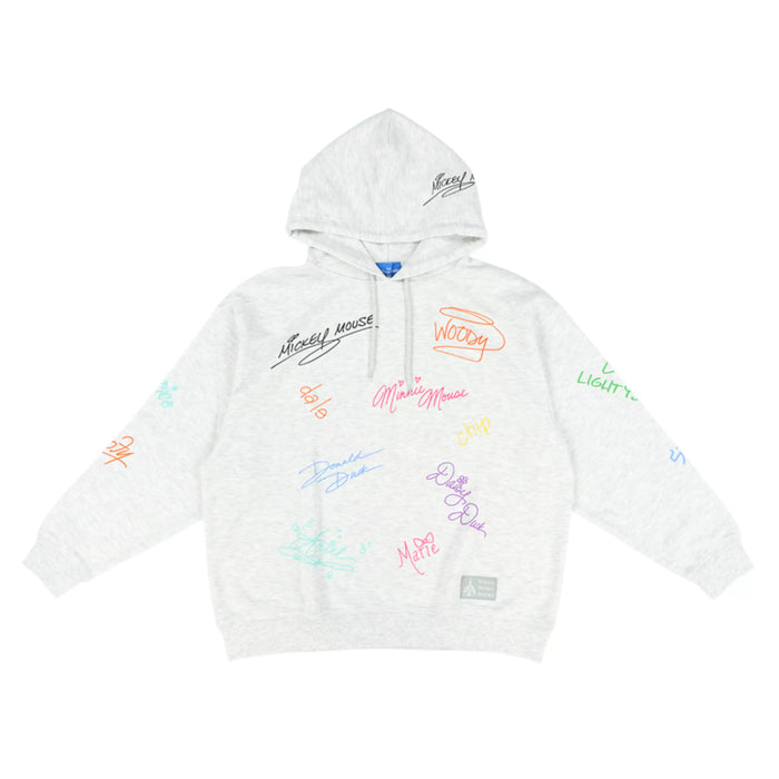 TDR - Mickey & Friends All Over Print "Signatures" Pullover Hoodies for Adults (Release Date: Oct 16, 2025)