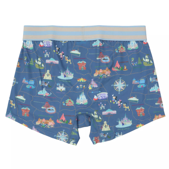 TDR - Tokyo Disney Resort "Park Map Motif"All Over Printed Boxer Shorts Unisex (Release Date: Oct 16, 2025)