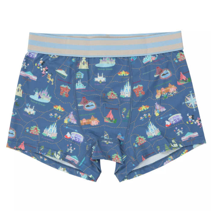 TDR - Tokyo Disney Resort "Park Map Motif"All Over Printed Boxer Shorts Unisex (Release Date: Oct 16, 2025)