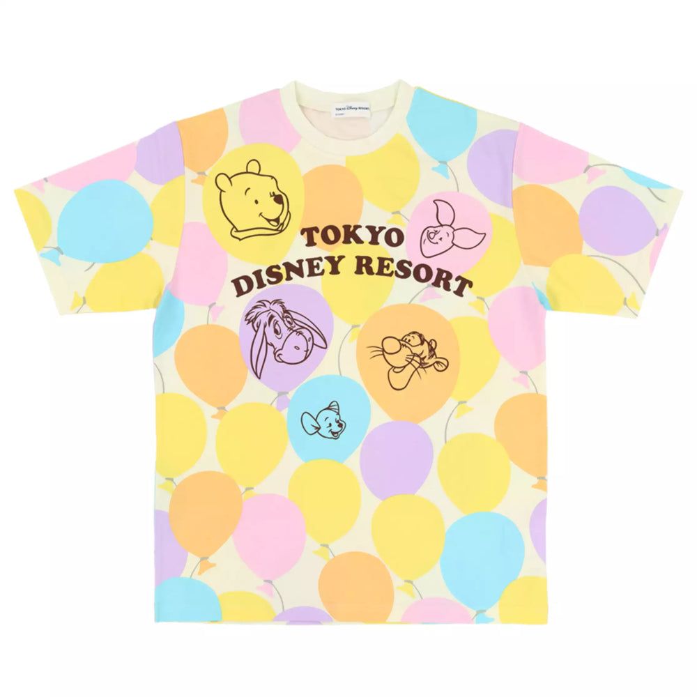TDR - 2026 Winnie the Pooh & Friends & Balloons All Over Print T Shirt for Adults (Release Date: May 21, 2026)
