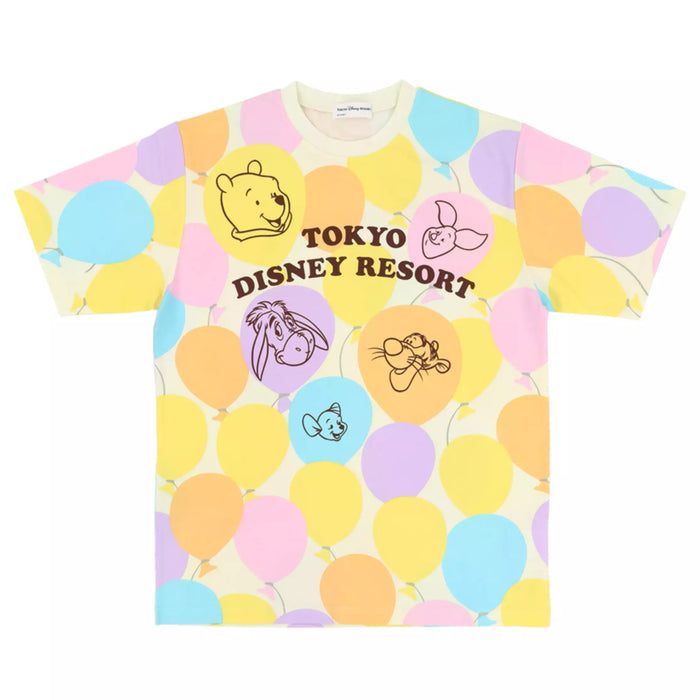 TDR - 2026 Winnie the Pooh & Friends & Balloons All Over Print T Shirt for Adults (Release Date: May 21, 2026)