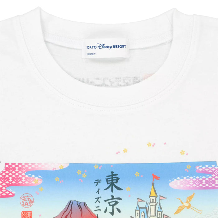 TDR - Japanese-Theme Mickey & Minnie 2026 x White Graphic Tee (Release Date: June 4, 2026)