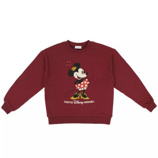 TDR - 2026 Minnie Mouse "Tokyo Disney Resort" Wordings Pullover Sweatshirt for Adults (Release Date: Oct 29, 2026)
