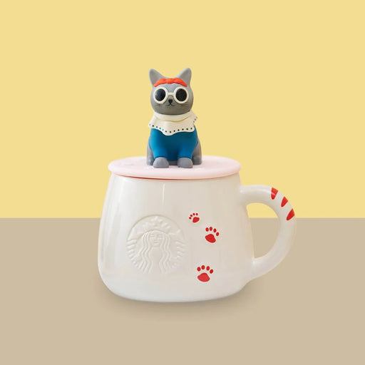 Starbucks Hong Kong - 2026 Meow Star Collection x Mug with Silicone Lid 14OZ
