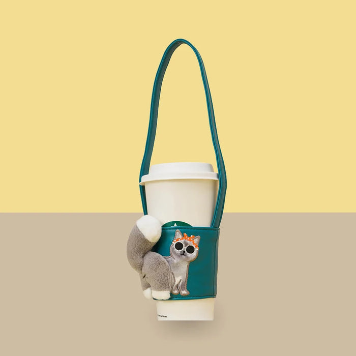 Starbucks Hong Kong - 2026 Meow Star Collection x Cup Carrier - Little Grey Cat