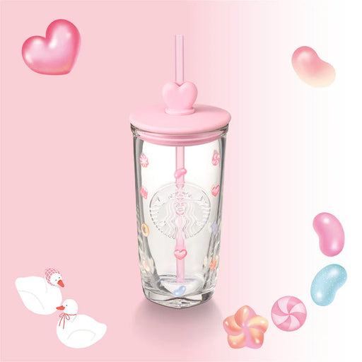 Starbucks Hong Kong- Jelly Collectors Duckies Collection x JELLY REGRIND GLASS COLD CUP 16OZ