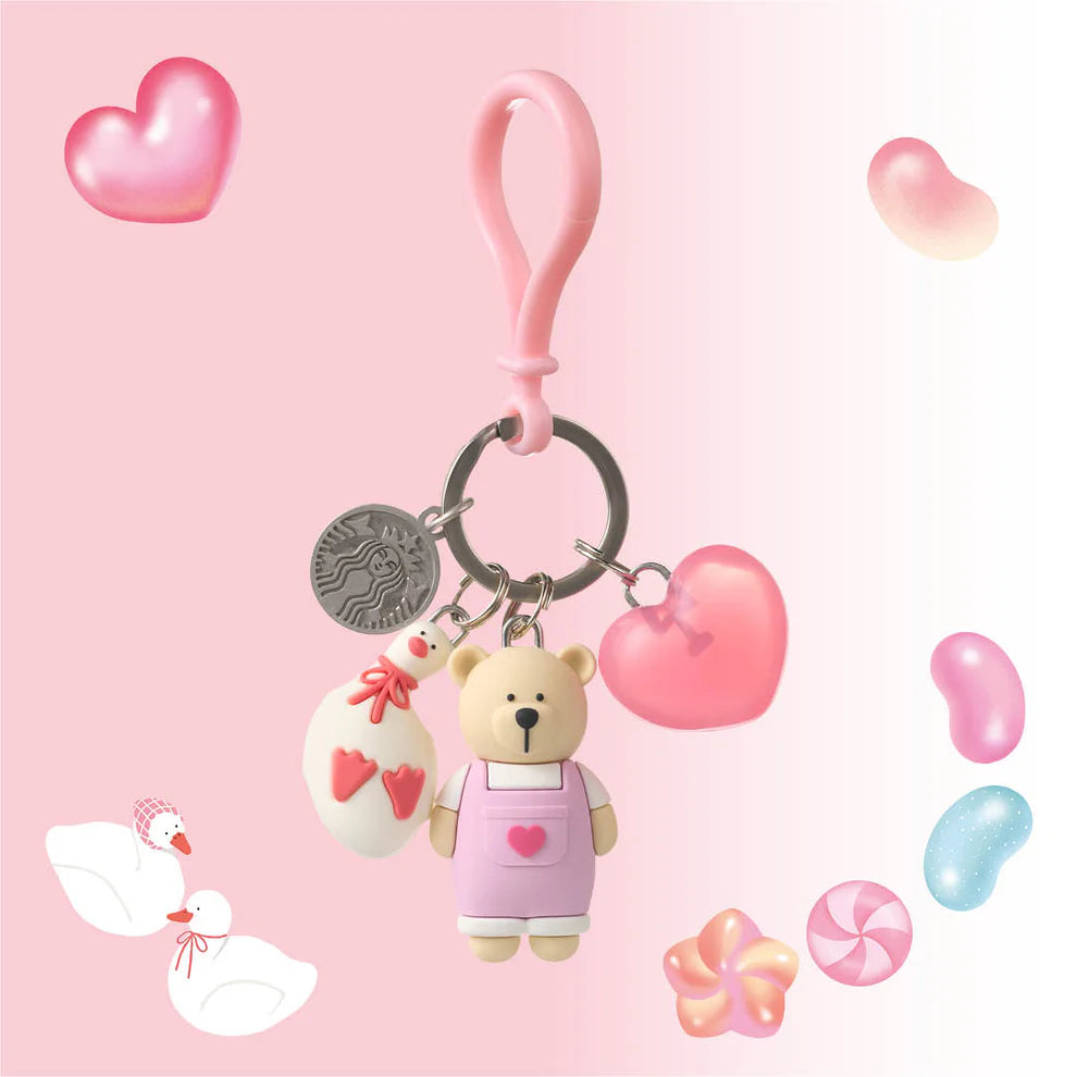 Starbucks Hong Kong- Jelly Collectors Duckies Collection x JELLY COLLECTORS DUCKIES AND BEARISTA KEYCHAIN