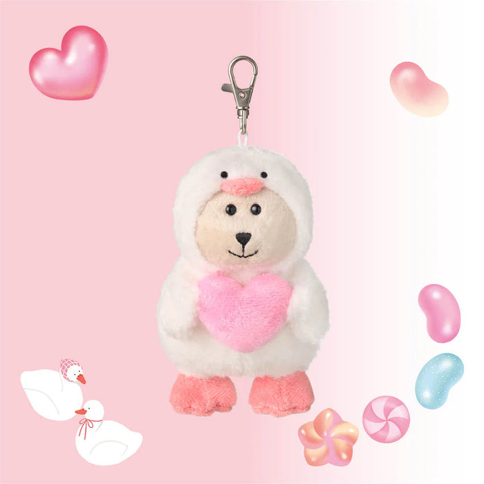 Starbucks Hong Kong- Jelly Collectors Duckies Collection x BEARISTA BEAR CALL DUCK HEART KEYCHAIN
