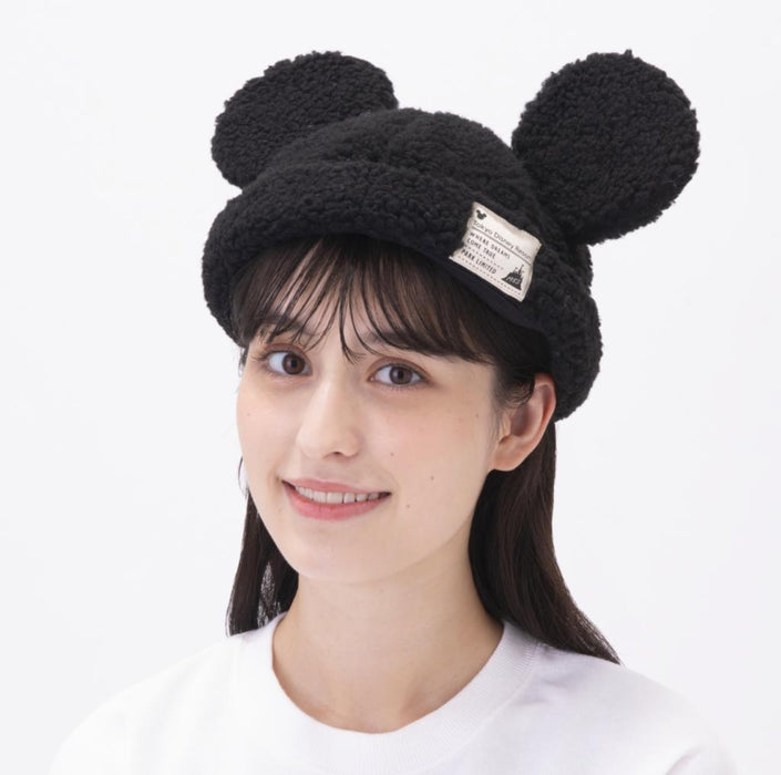 TDR - Fluffy and Fluffy! Mickey Mouse Ear Hat for Adults (Black Color)