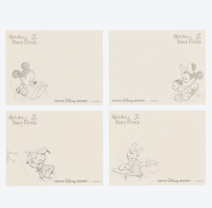 TDR - Sketches of Disney Friends Collection x Mickey & Friends Memo Note Box Set