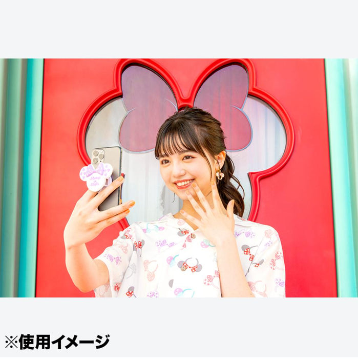 TDR - Minnie Mouse Ear Headband "Always in Style" Collection x Smartphone Grip "Purple & White" (Release Date: July 6)