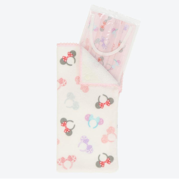 TDR - Minnie Mouse Ear Headband "Always in Style" Collection x Towel Pouch & Non-Woven Masks Set (Release Date: July 6)