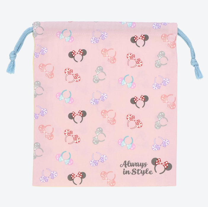 TDR - Minnie Mouse Ear Headband "Always in Style" Collection x Drawstring Bags Set (Release Date: July 6)