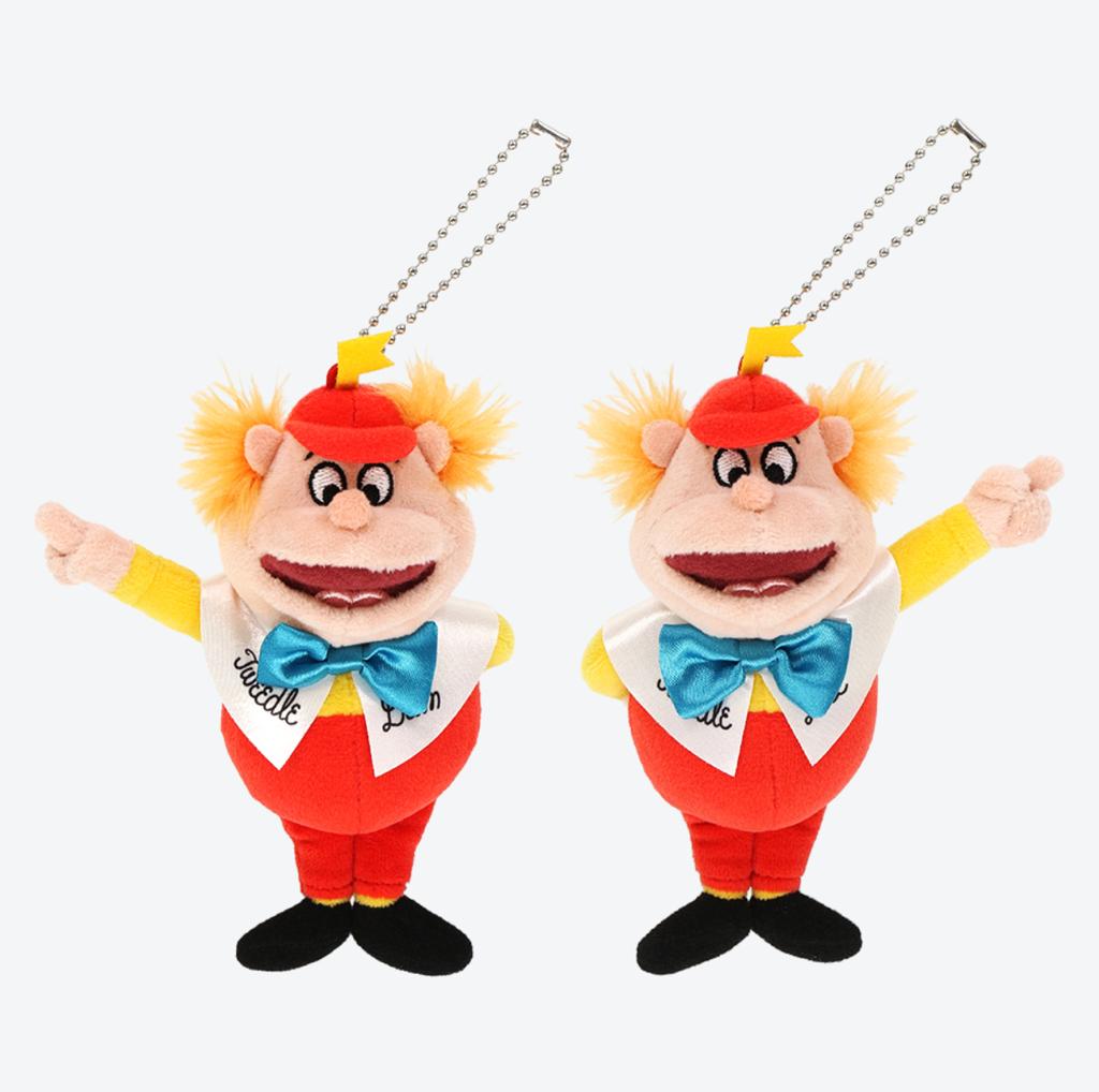TDR - 40th Anniversary "Disney Harmony in Color Parade" - Tweedle Dee and Tweedle Dum Plush Keychains Set (Release Date: July 10)