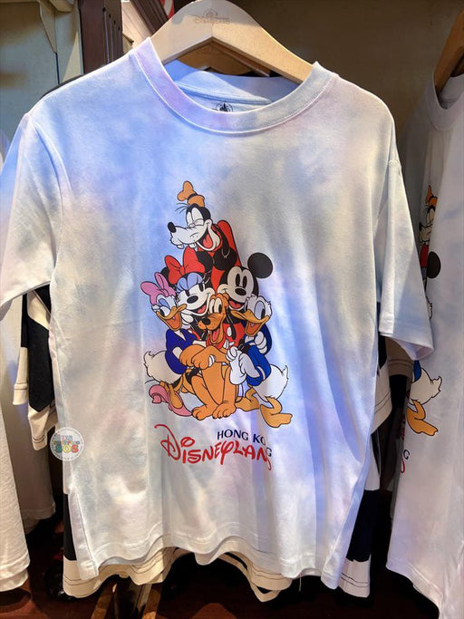 HKDL - Mickey & Friends "Hong Kong Disneyland" Tie-Dye T-Shirt for Adults