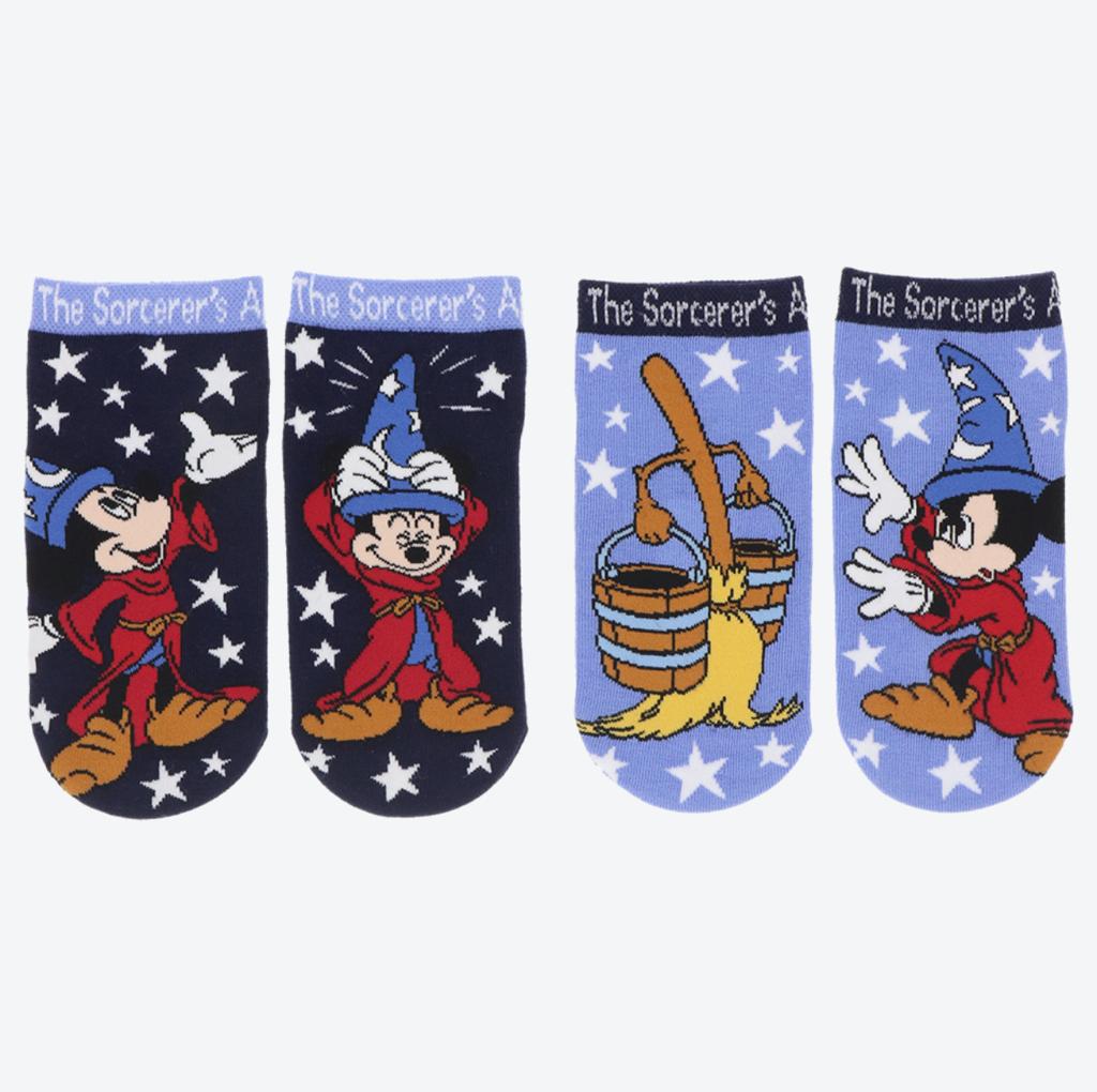 TDR - Mickey Mouse "Sorcerer's Apprentice" Collection x Socks Set for Adults (Release Date: July 20)