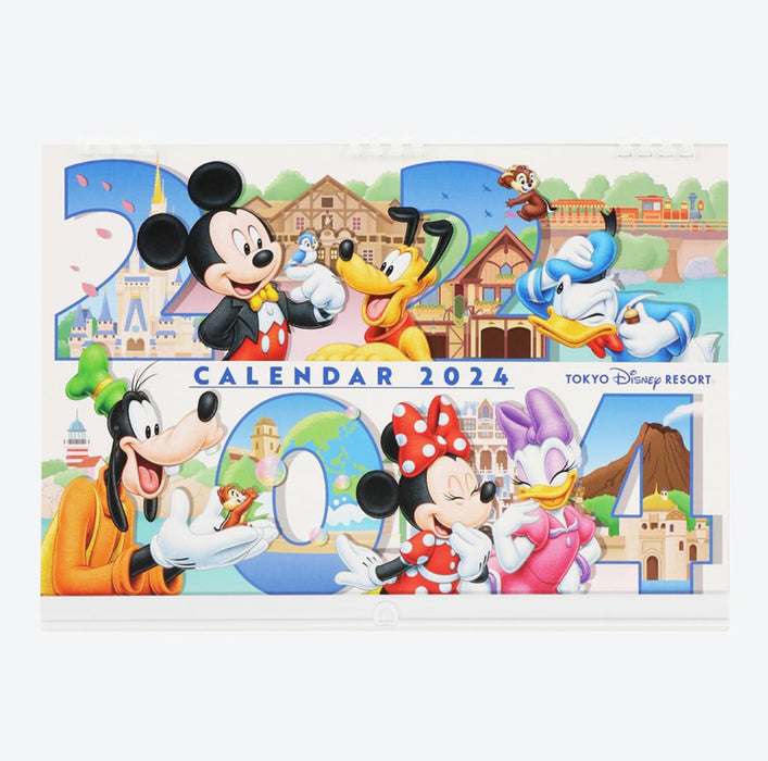 TDR - Schedule Book & Calendar 2024 Collection x Mickey & Friends Having Fun in the Park 2024 Wall Calendar (Release Date: Aug 10)