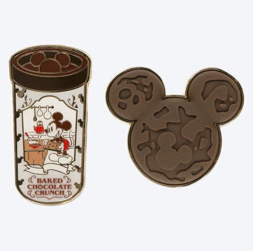 TDR - Mickey Mouse "Baked Chocolate Crunch" Shaped Pin Badge Set (Release Date: Aug 17)