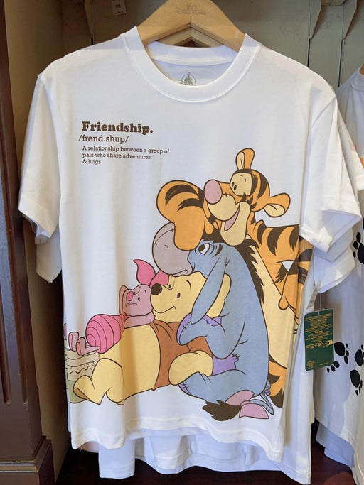 HKDL - Winnie the Pooh & Friends "Friendship" definition T Shirt for Adults (Color: White)