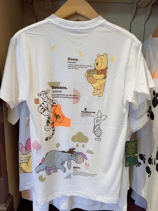 HKDL - Winnie the Pooh & Friends "Friendship" definition T Shirt for Adults (Color: White)