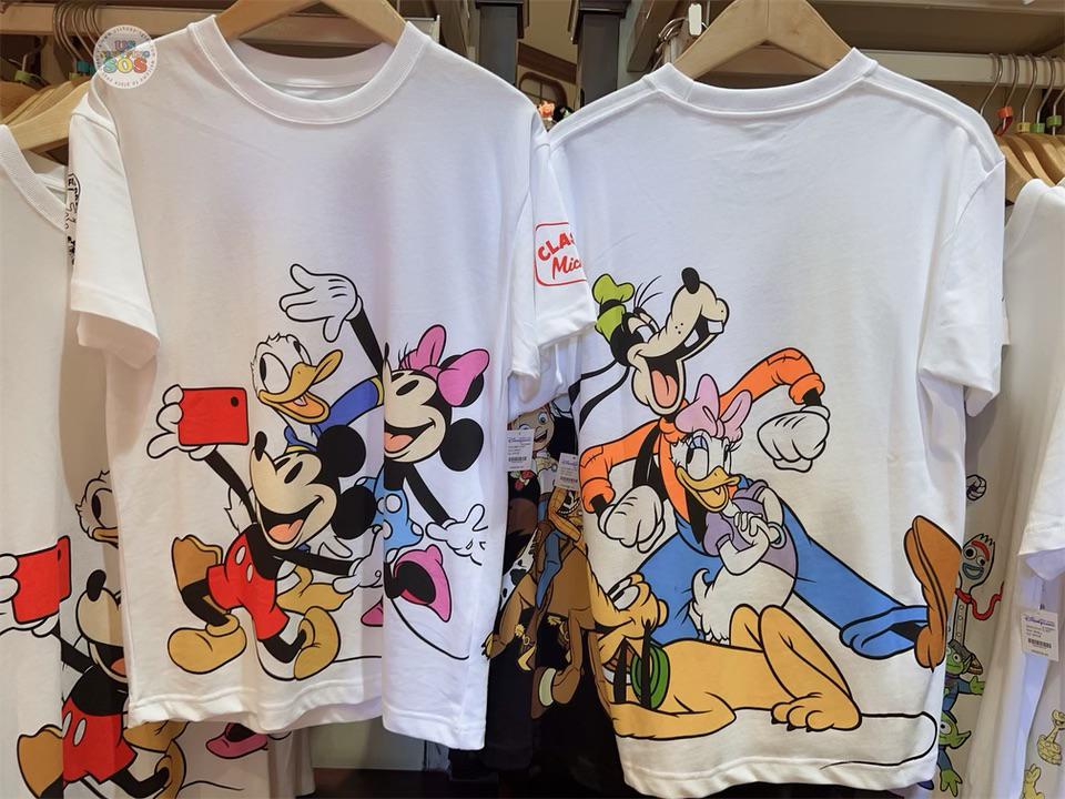 HKDL - Mickey & Friends "Let's take a Selfie Together" T Shirt for Adults (Color: White)