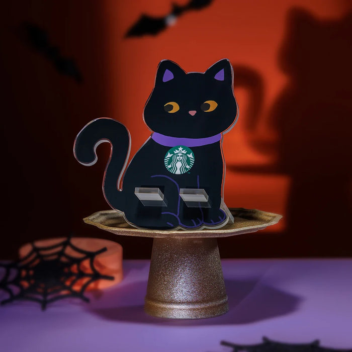 Starbucks Hong Kong - 2026 Starlit Halloween Party Collection x Witch Cat Acrylic Phone Stand