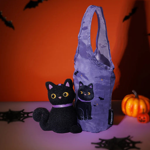 Starbucks Hong Kong - 2026 Starlit Halloween Party Collection x Witch Cat Built-In Foldable Reusable Bag