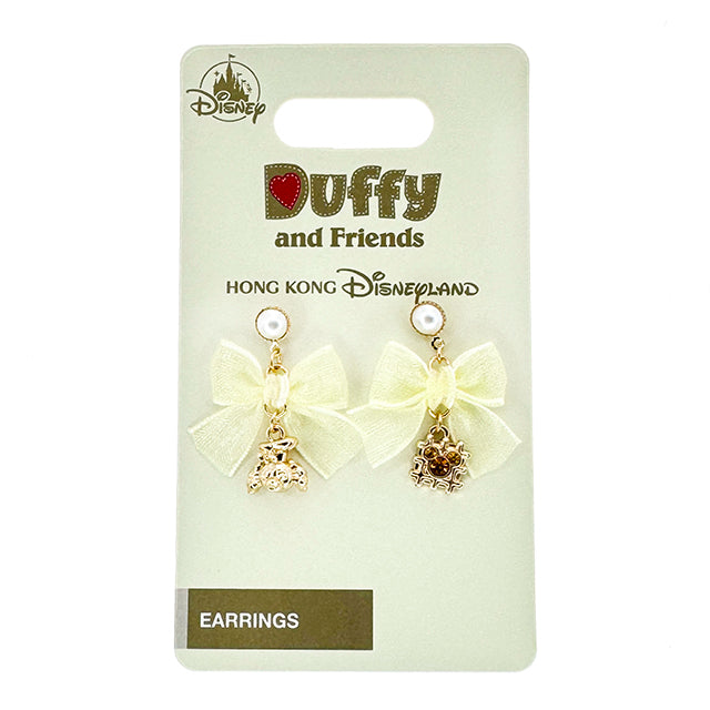 HKDL - Duffy & Friends - CookieAnn Mesh Bow Earrings